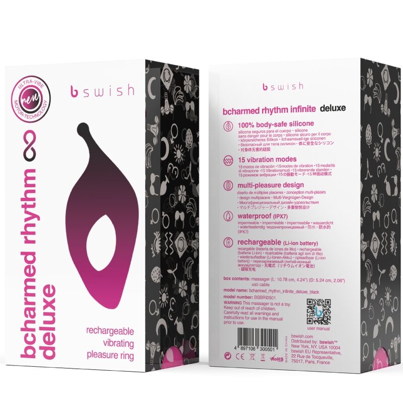 B Swish-Bcharmed Rhythm Infinite Deluxe Inel pentru Penis 15 5 img 191438 930746014c169dff3b1693cda2caff69 1