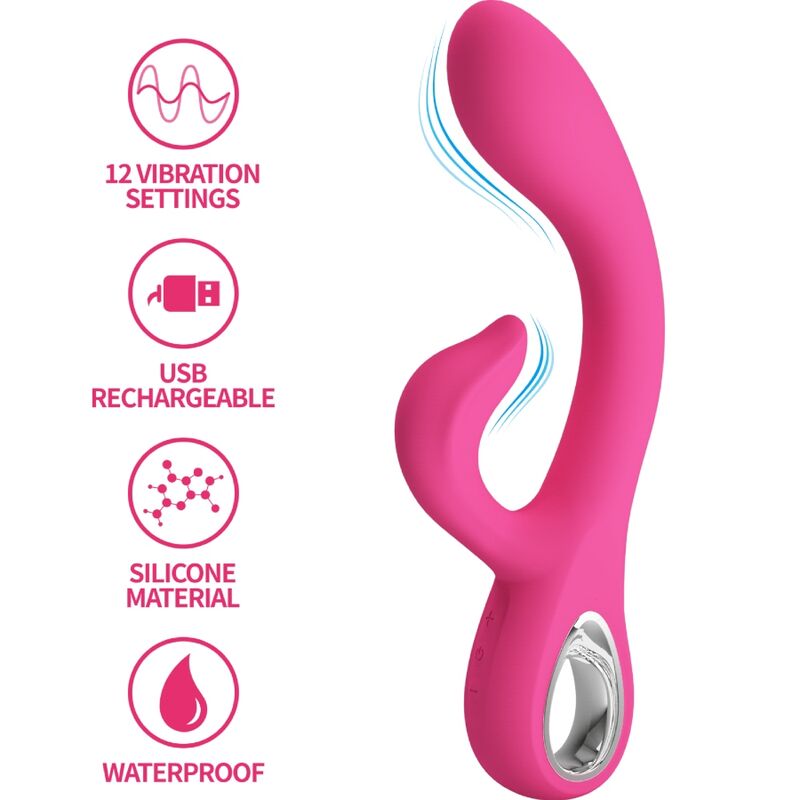 High Tech-Fritz Rabbit Vibrator 12 Vibrații Roz-Silicon, 12 Trepte 6 img 191605 220538b0237fe3b5f4c31ba1adc28fa1 1