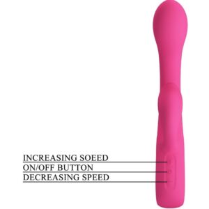High Tech-Fritz Rabbit Vibrator 12 Vibrații Roz-Silicon, 12 Trepte 18 High Tech-Fritz Rabbit Vibrator 12 Vibrații Roz-Silicon, 12 Trepte - imagine 9