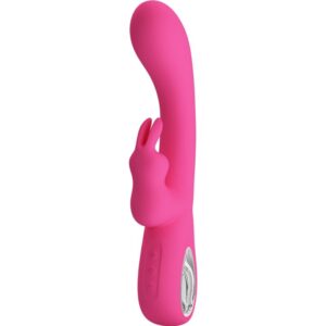 High Tech-Novak Rabbit Vibrator 12 Vibrații Roz-Silicon, 12 Trepte - imagine 6