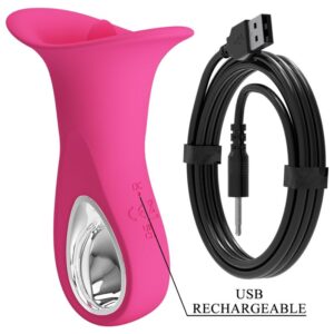 High Tech-Clyde Vibrator Oral cu Limbă Vibrantă, 12 Vibrații - imagine 5