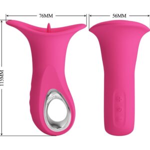 High Tech-Clyde Vibrator Oral cu Limbă Vibrantă, 12 Vibrații - imagine 6