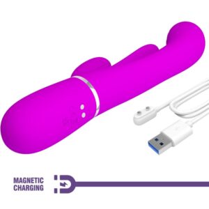 High Tech-Shania Triplu Rabbit Vibrator Multifuncțional - imagine 3