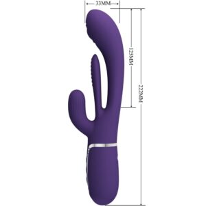 High Tech-Shania Triplu Vibrator cu Iepuraș Multifuncțional - imagine 8