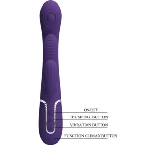 High Tech-Shania Triplu Vibrator cu Iepuraș Multifuncțional - imagine 9