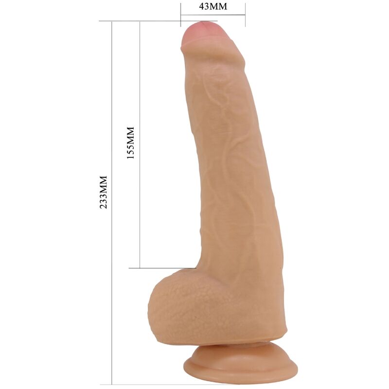 Dildos-Draco Dildo Realist 23 cm Flesh-TPR, Waterproof, Ventuza 4 img 191779 8e1f577f8434739f4fefd19904627489 1
