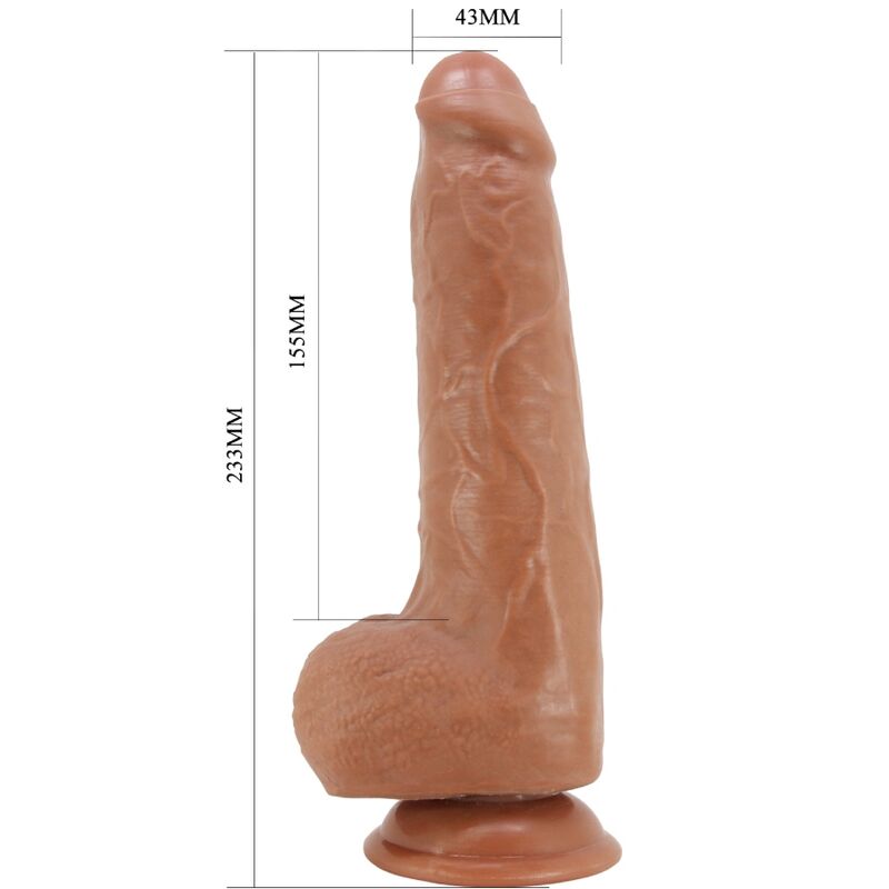 Dildos-Draco Dildo Realist 23 cm Model 2 Flesh-TPR, Waterproof 6 img 191793 21889aa693b5da528fb5fff1fd932186 1