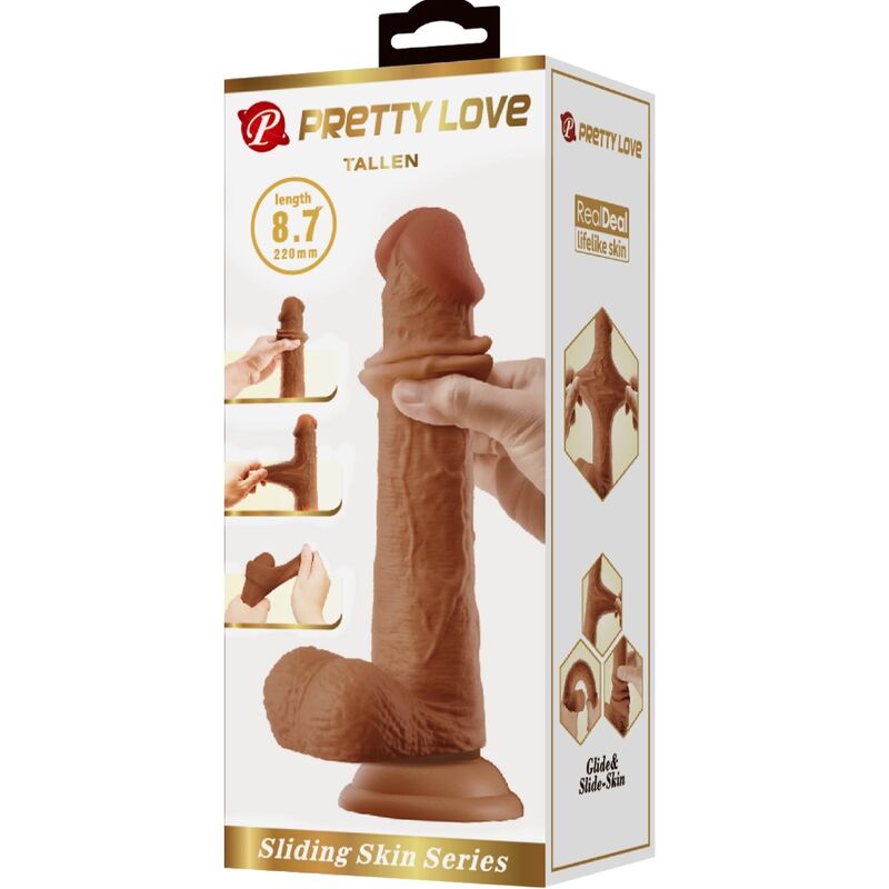 Dildos-Tallen Dildo Realist 22 cm Maro-TPR, Waterproof, Ventuza 2 img 191826 823da4e84ad2ab835540ca64574233c1 1