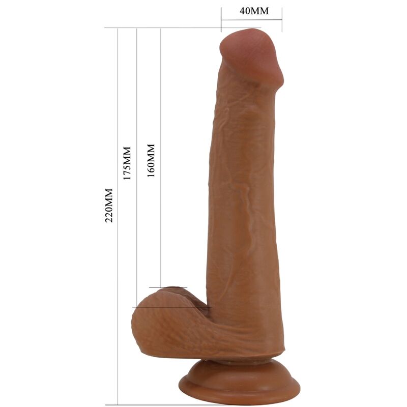 Dildos-Tallen Dildo Realist 22 cm Maro-TPR, Waterproof, Ventuza 4 img 191828 88b775c6b5e2646a7e0040a3aab6c0ff 1