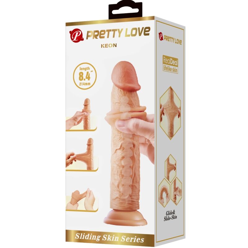 Dildos-Keon Dildo Realist 21 cm Flesh-TPR, Waterproof, Ventuza 6 img 191900 bbfdbbd47f2606106368eb6a50e4eb2a 1