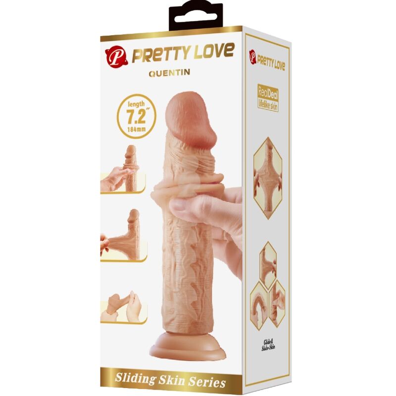 Dildos-Quentin Dildo Realist 18 cm Flesh-TPR, Waterproof, Ventuza 2 img 191924 b84c710e0291fe188db182b7a3f27907 1