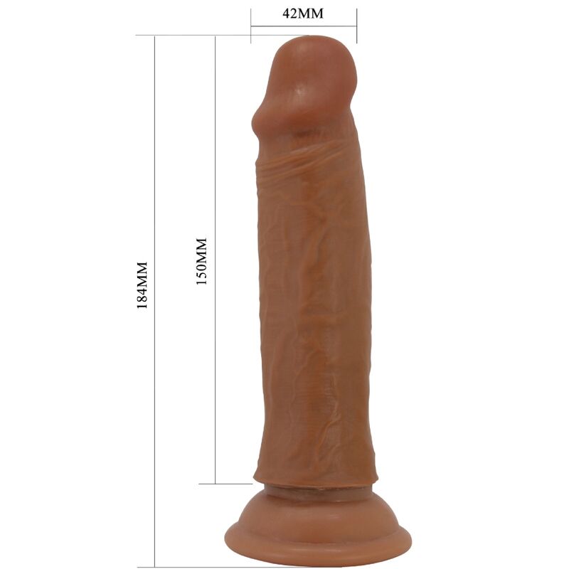 Dildos-Quentin Dildo Realist 18 cm Maro-TPR, Waterproof, Ventuza 2 img 191937 361a86c326b1f86965946fc91cf0aa94 1