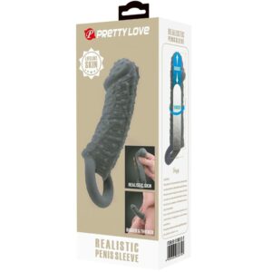 For Him-Manșon Realistic pentru Penis, Extindere și Întârziere 12 For Him-Manșon Realistic pentru Penis, Extindere și Întârziere - imagine 4