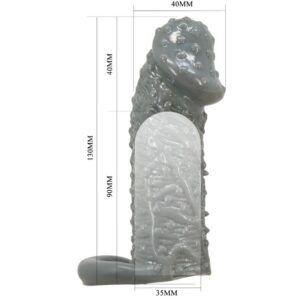 For Him-Manșon Realistic pentru Penis, Extindere și Întârziere 15 For Him-Manșon Realistic pentru Penis, Extindere și Întârziere - imagine 7