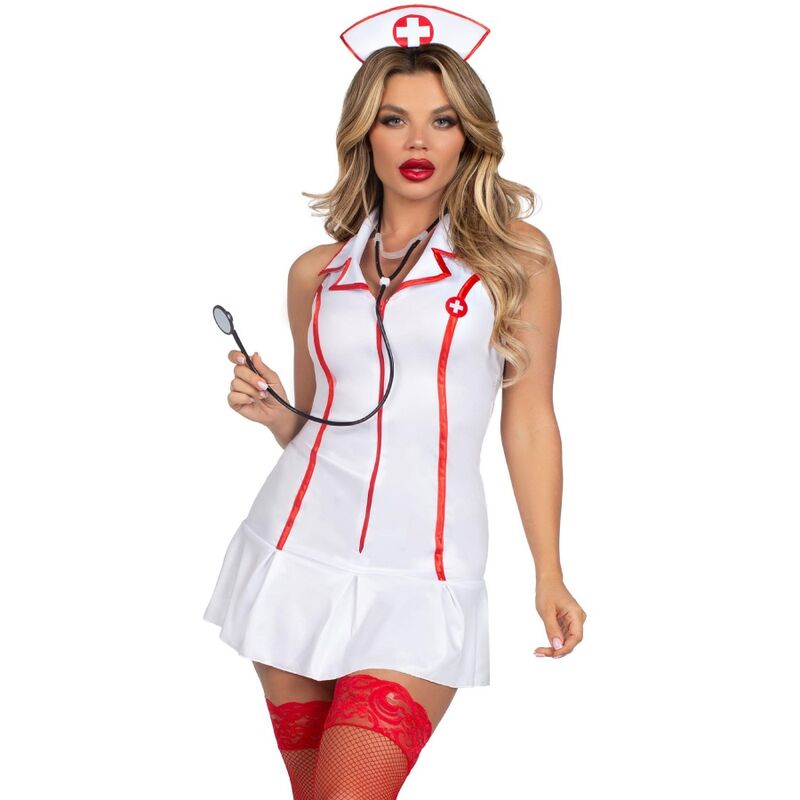Leg Avenue Costumes-Costum Asistentă Șefă Alb M/L-Piele Ecologica 1 img 192611 ff8838da0bd8c9fdf4aa133b60dd4326 1