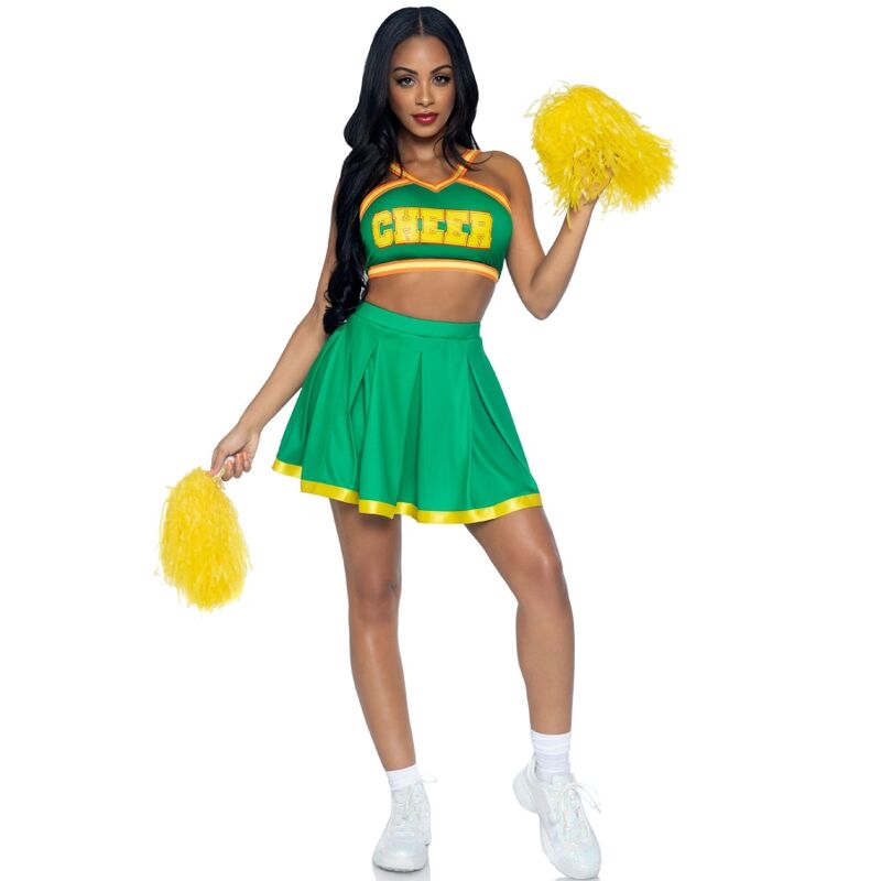 Leg Avenue Costumes-Costume Cheerleader Verde S/M 1 img 192670 832d3fd24248422a4b8a642a595b6412 1
