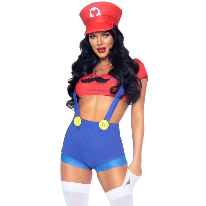 Leg Avenue Costumes-Costum Sexy Mario Bros Roșu/Albastru M 1 img 192680 fcdec083fef3cd8e35435d972bdce446 1