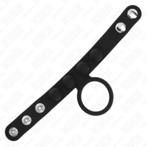 Kink Ring Power-Inel Penis din Piele 3.5 cm cu Închidere prin 8 Kink Ring Power-Inel Penis din Piele 3.5 cm cu Închidere prin - imagine 4