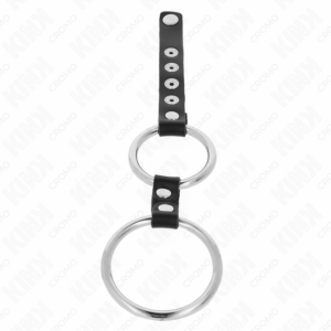 Kink Ring Power-Inele Metalice Duble pentru Penis 3.8 cm la 5 cm 7 Kink Ring Power-Inele Metalice Duble pentru Penis 3.8 cm la 5 cm - imagine 3