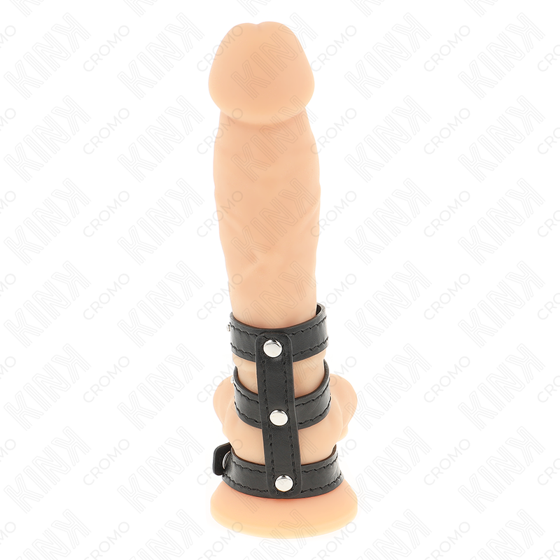 Kink Ring Power-Inel Penian Triplu din Piele cu Închidere 5 img 192897 68ca9fbd068d37c3581f129a6292c404 1
