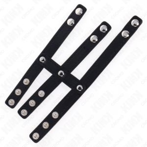 Kink Ring Power-Inel Penian Triplu din Piele cu Închidere 12 Kink Ring Power-Inel Penian Triplu din Piele cu Închidere - imagine 4