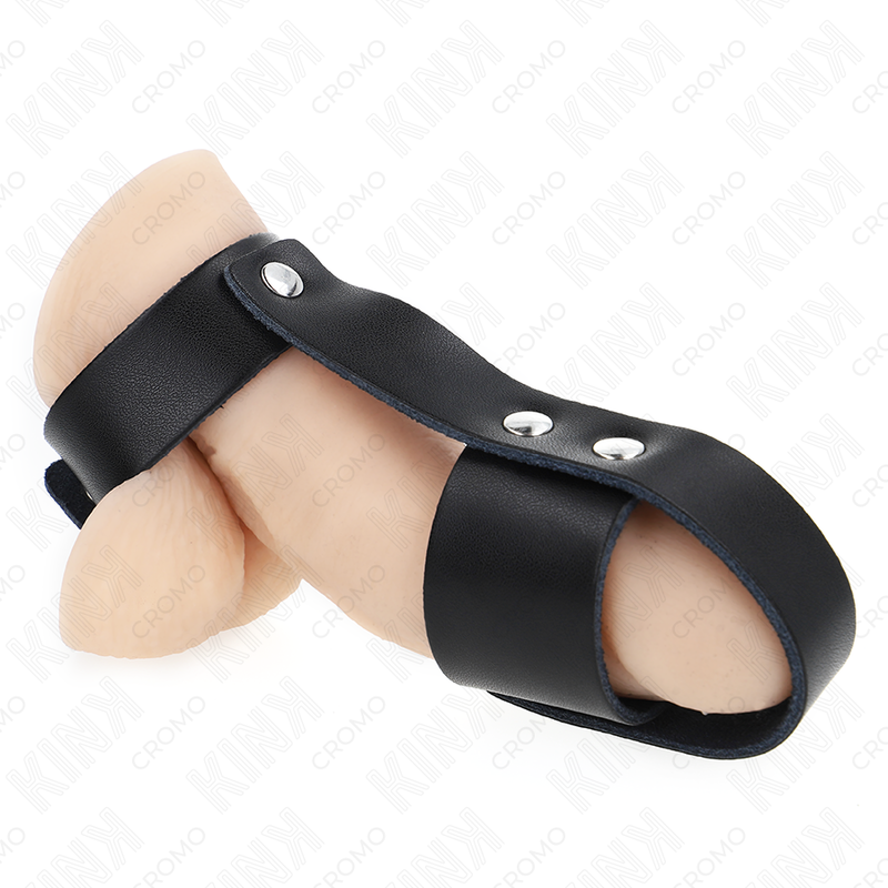 Kink Ring Power-Inel Cage din Piele pentru Penis cu Separator 1 img 192912 2b25814aeeec2e64e90b0743db85cc37 1
