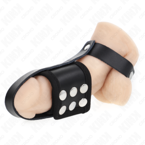 Kink Ring Power-Inel-cușcă pentru Penis din Piele cu Curea 10 Kink Ring Power-Inel-cușcă pentru Penis din Piele cu Curea - imagine 5