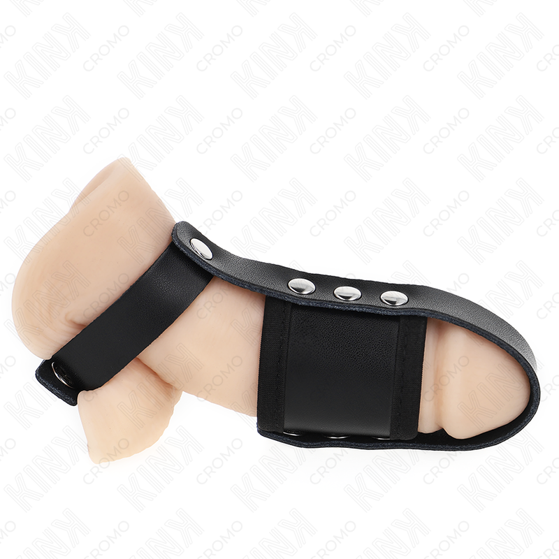 Kink Ring Power-Inel-cușcă pentru Penis din Piele cu Curea 1 img 192926 4e92dbb2d60b26e72e841a264a26a089 1