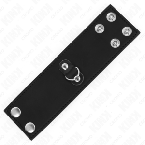 Kink Ring Power-Inel Penis din Piele cu Închidere prin Presiune - imagine 4