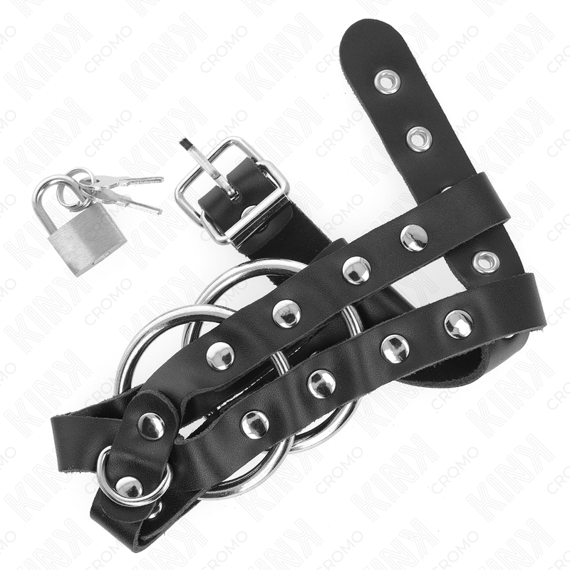 Kink Ring Power-Cușcă pentru Penis Ajustabilă cu Lacăt-Metal 3 img 193234 71bf7b3cfe91fb720764748667a6951b 1
