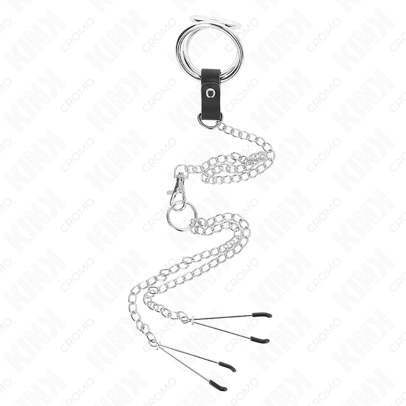 Kink Ring Power-Triplu Inel Metalic Cromat pentru Penis 3 cm 2 img 193236 9cea91de7f1ade49370614f091198edd 1