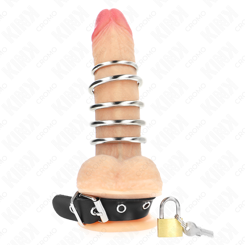 Kink Ring Power-Inel pentru Penis din Piele cu Bareta Blocabilă 3 img 193241 01d34d5c2686f463aa1982fcfefe8d82 1