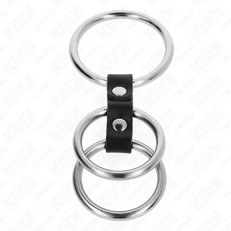 Kink Ring Power-Inel Triplu Metalic pentru Penis 3.7 cm la 5 cm 3 img 193417 103f67223efae27fc9152898429e93a9 1