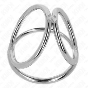 Kink Ring Power-Inel Penian Metalic Triplu Cromat 3.8 cm la 5 cm 8 Kink Ring Power-Inel Penian Metalic Triplu Cromat 3.8 cm la 5 cm - imagine 3