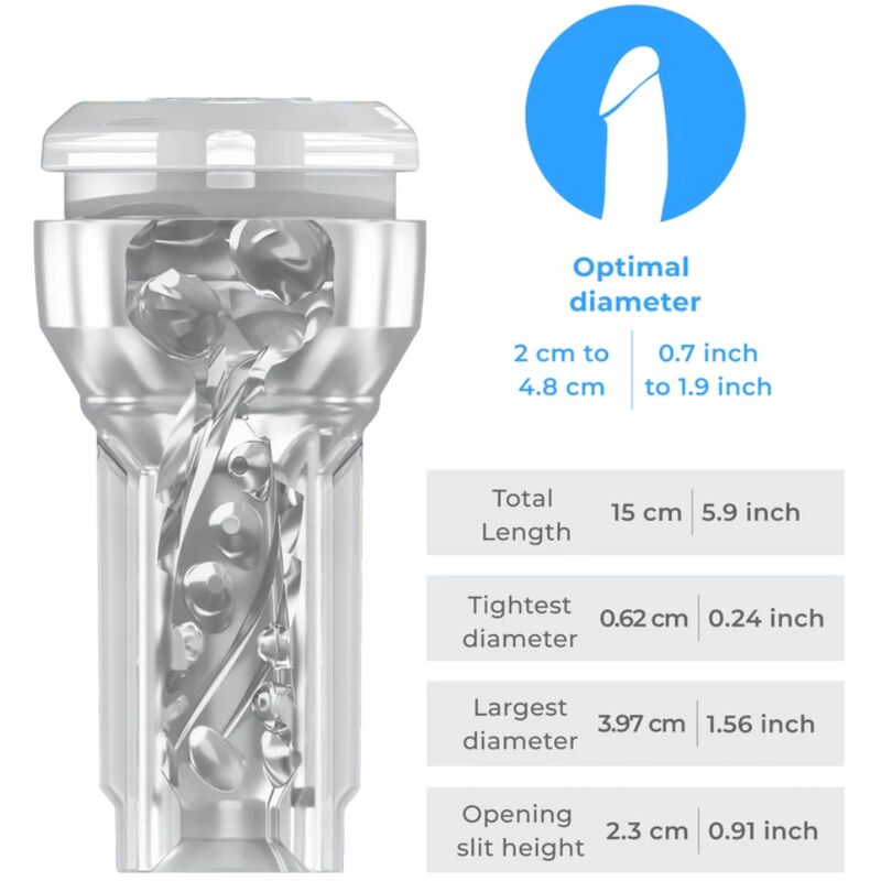 Kiiroo-Masturbator de Buzunar Feel Crystal Transparent 1 img 193804 c86e70ba2efa01bc2a2a244906c19101 1