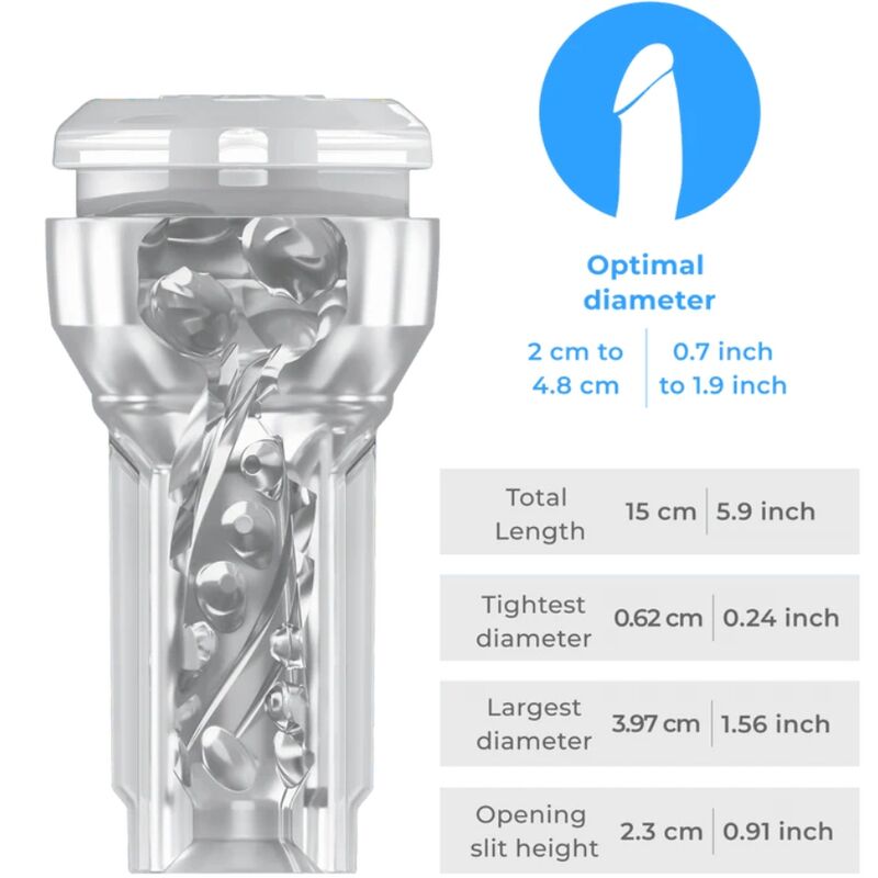 Kiiroo-Feel Pocket Stroker Crystal + Powerblow Combo 2 img 193815 832bc9d3d7ac8a66b1feccb53de3a1cb 1