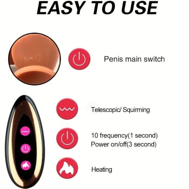Armony-Vibrator Dildo Realist Reîncărcabil cu Telecomandă-TPE 6 img 193844 dde97c52d3aefc1684bb9f0324e45917 1