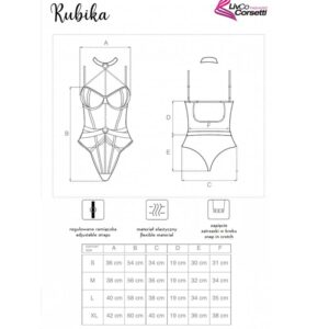 Livco Corsetti Fashion-Rubika Lc XG079 Body cu Choker Negru S - imagine 4