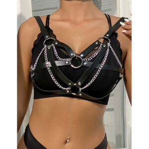 Subblime - 953713 Centură Punk Bondage cu Cataramă Metalică Neagră One Size 14 Subblime - 953713 Centură Punk Bondage cu Cataramă Metalică Neagră One Size - imagine 5