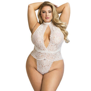 Subblime Bodystockings-953850 Body din Dantelă Alb S/M - imagine 10