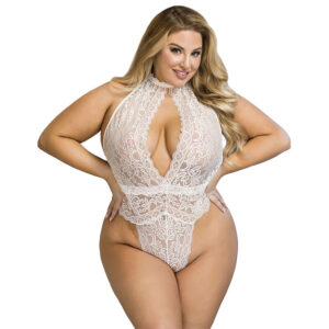 Subblime Bodystockings-953850 Body din Dantelă Alb S/M - imagine 6