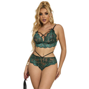 Subblime Sets-954093 Set Sutien si Chilot Dantelă Verde L/XL · Lenjerie Sexy Femei (imaginea 9)