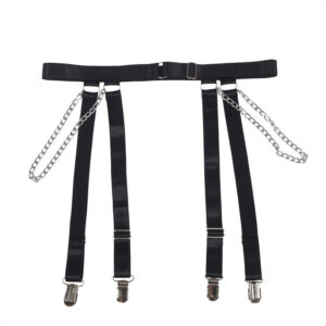 Subblime Bodies-954260 Body cu Lanțuri + Centură Jartieră Negru - imagine 6