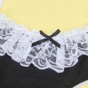 Subblime Costumes-954307 Costum Menajeră Sexy Negru/Alb S/M - imagine 7