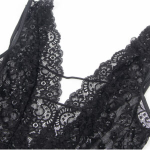 Subblime Bodystockings-954383 Body Sexy cu Jartieră Negru, S/M - imagine 6