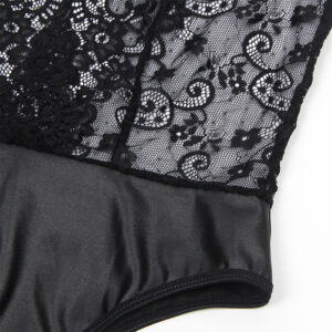 Subblime Bodystockings-954383 Body Sexy cu Jartieră Negru, S/M - imagine 9