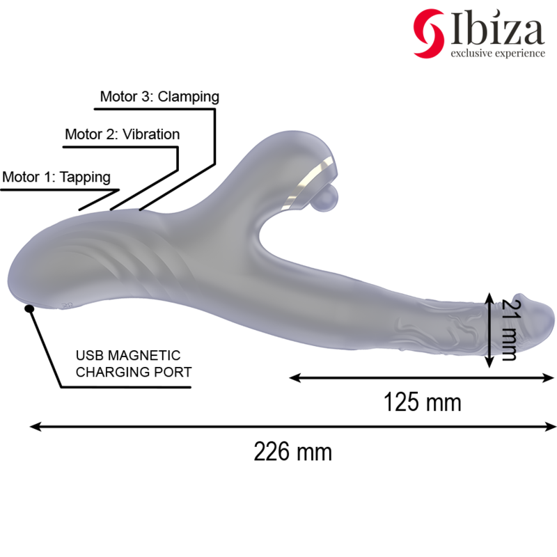 Ibiza-Two Dragons Vibrator Dublu Negru-Silicon 3 img 195438 0bdc1a1a92250395fcb081b298a0215f 1