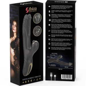 Ibiza-Two Dragons Vibrator Dublu Negru-Silicon 12 Ibiza-Two Dragons Vibrator Dublu Negru-Silicon - imagine 6