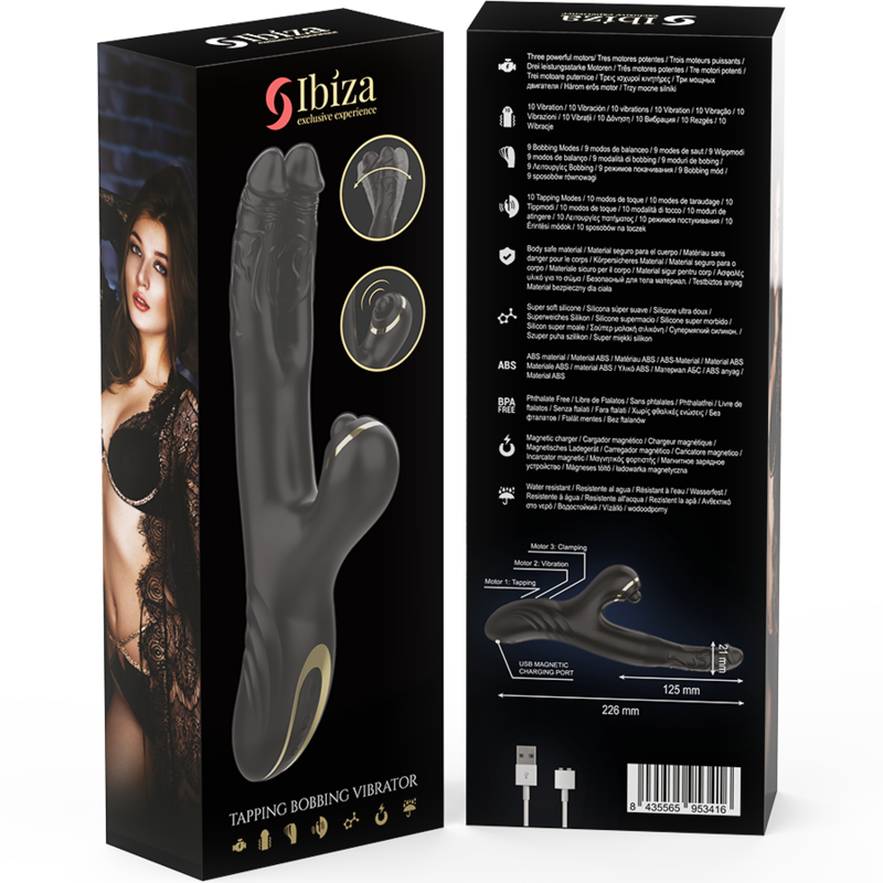 Ibiza-Two Dragons Vibrator Dublu Negru-Silicon 6 img 195440 cc1146cbb88e298fbb6247771b141411 1
