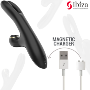Ibiza Technology-Double Clamping Vibrator Negru-Silicon 11 Ibiza Technology-Double Clamping Vibrator Negru-Silicon - imagine 5